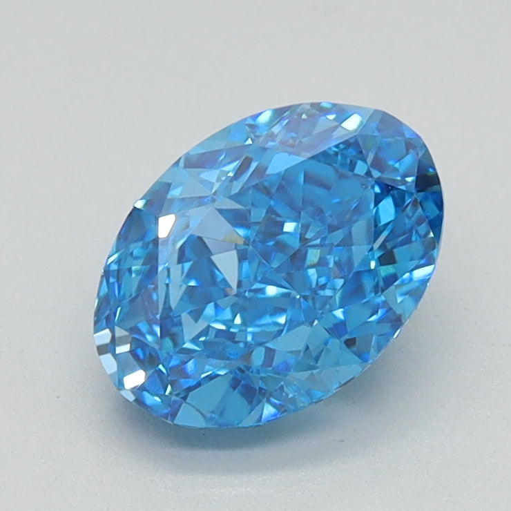 1.03 CT Oval Diamond BLUE VVS2