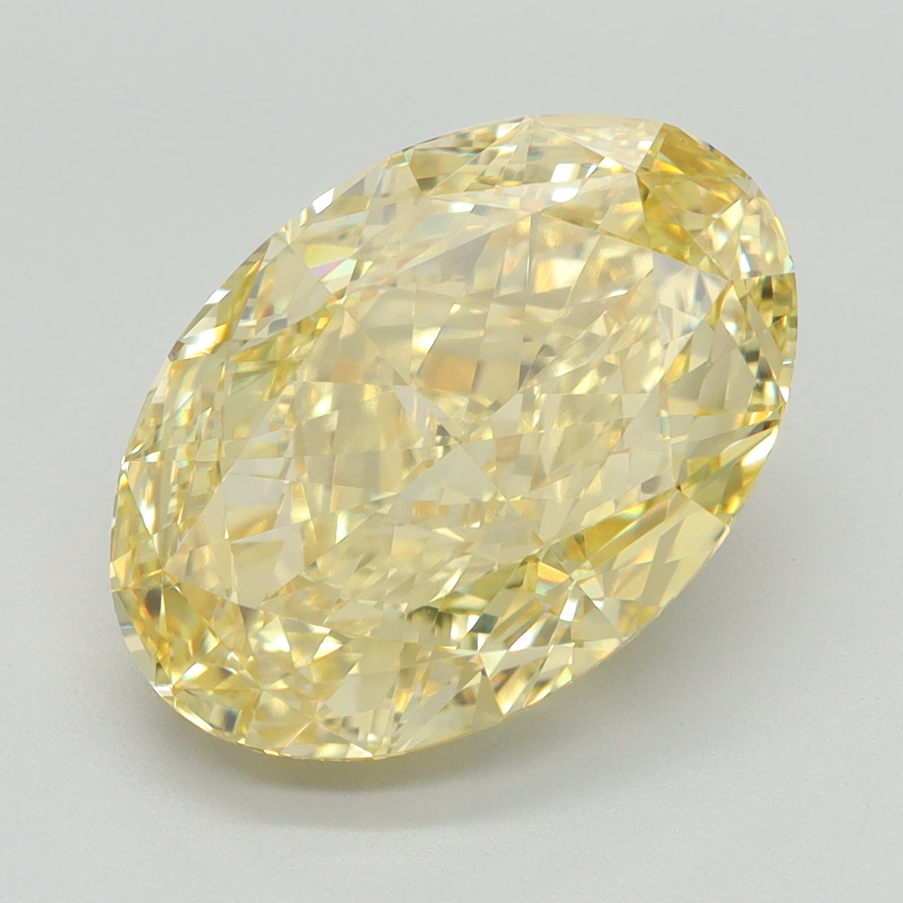 6.12 CT Oval Diamond YELLOW VVS2
