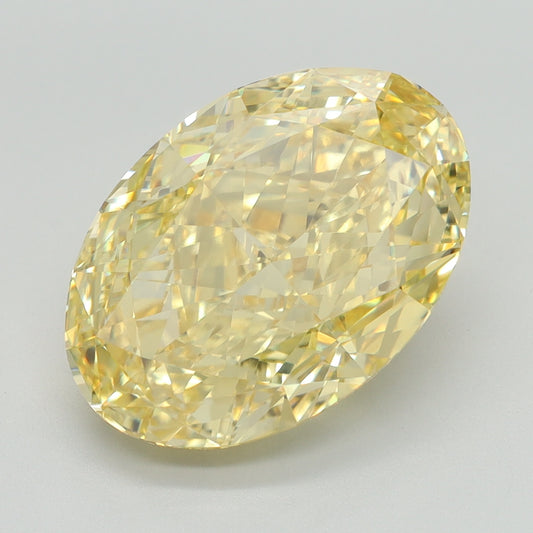 6.12 CT Oval Diamond YELLOW VVS2