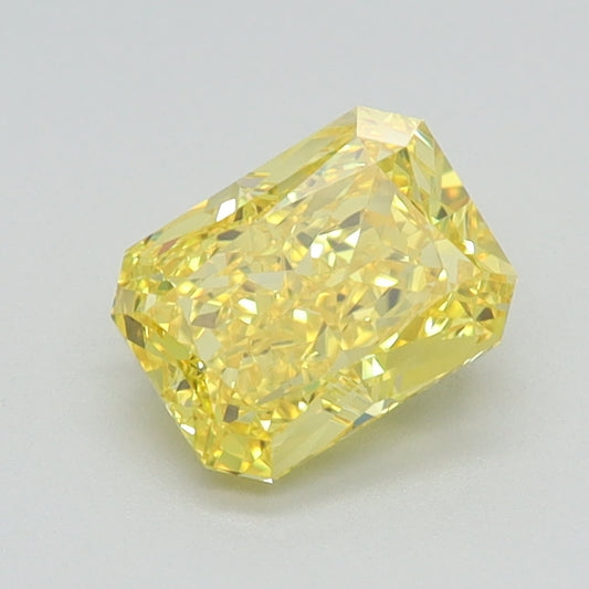 1 CT Radiant Diamond YELLOW VVS2