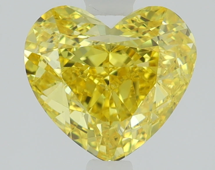 1.3 CT Heart Diamond YELLOW VS1