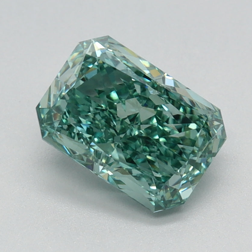 1.33 CT Radiant Diamond GREEN VS1