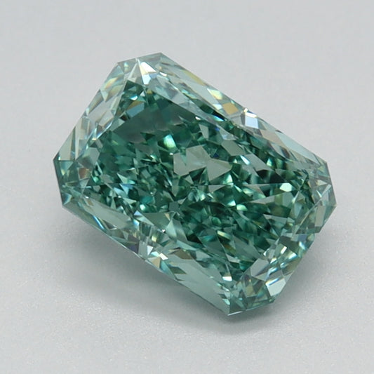 1.33 CT Radiant Diamond GREEN VS1
