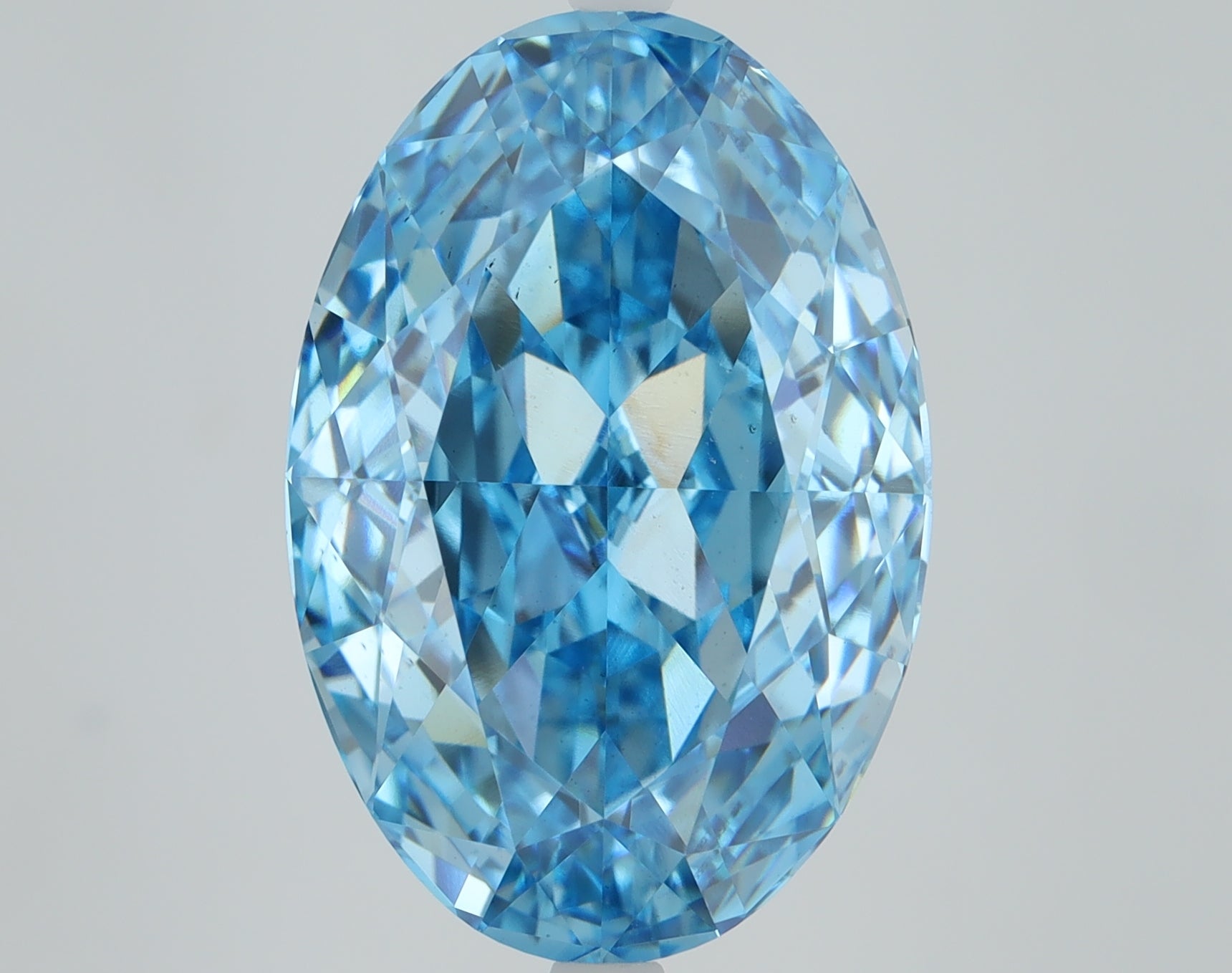 9.71 CT Oval Diamond BLUE VS1