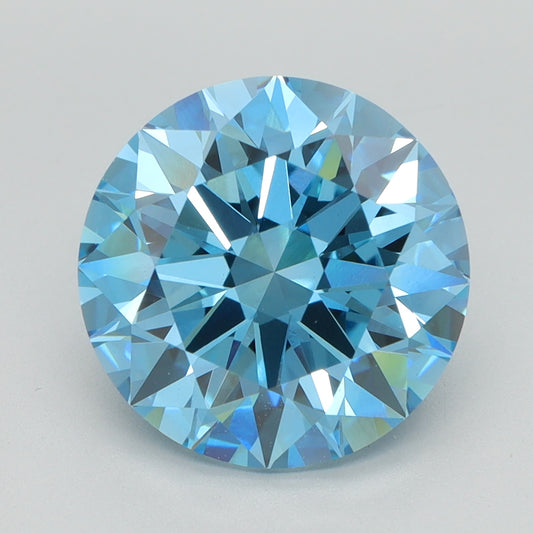 4.03 CT Round Diamond BLUE VS1