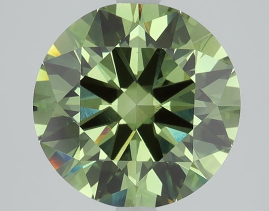 2.51 CT Round Diamond GREEN VS1