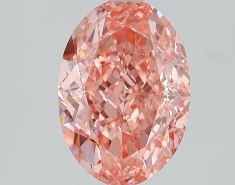 1.64 CT Oval Diamond PINK VVS2