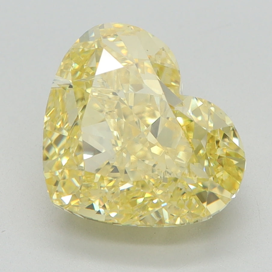 3.07 CT Heart Diamond YELLOW VS1