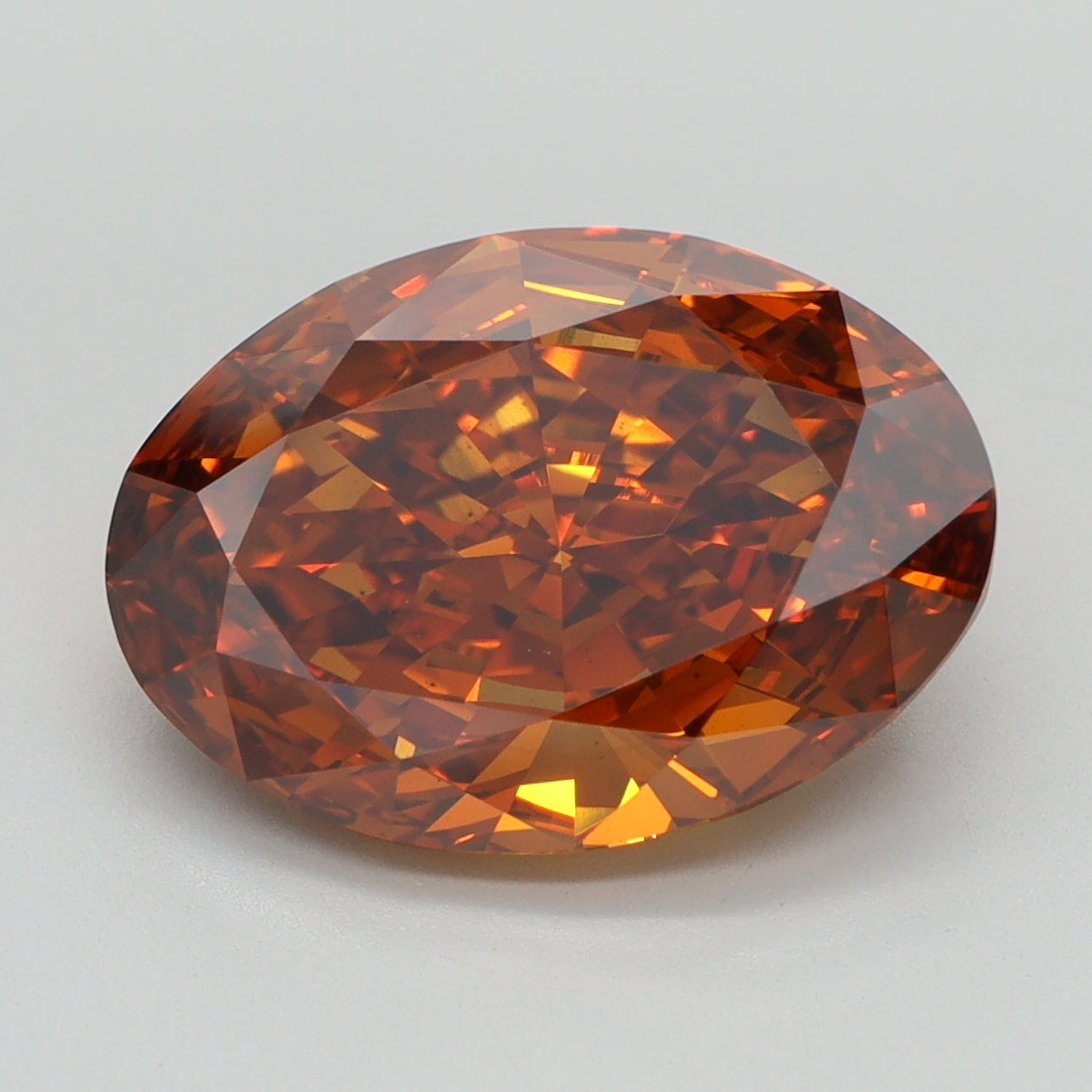 4.44 CT Oval Diamond CHAMPAGNE VS2