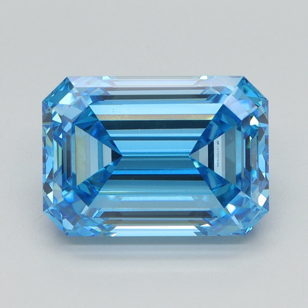 3.08 CT Emerald Diamond BLUE VS1