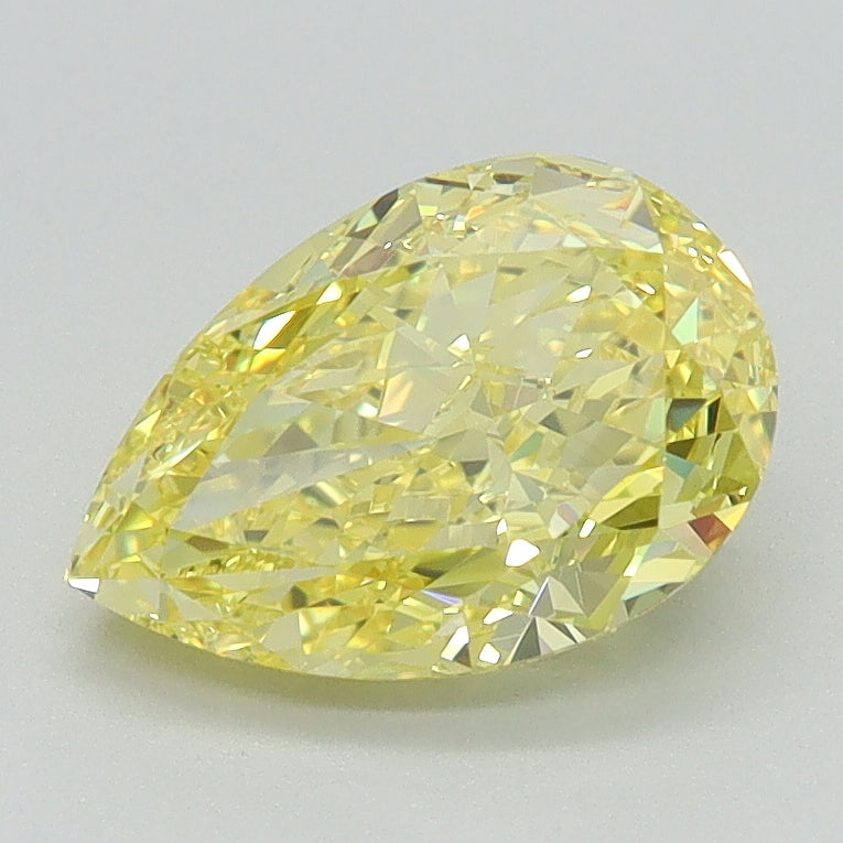 1.58 CT Pear Diamond YELLOW VS1
