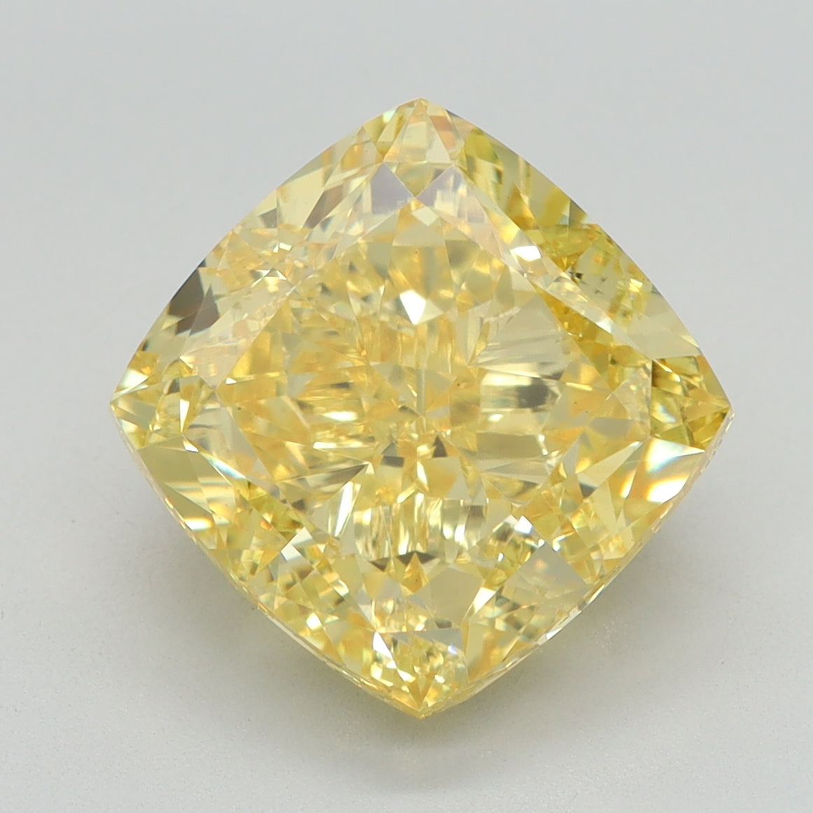 5.02 CT Cushion Diamond YELLOW VS1
