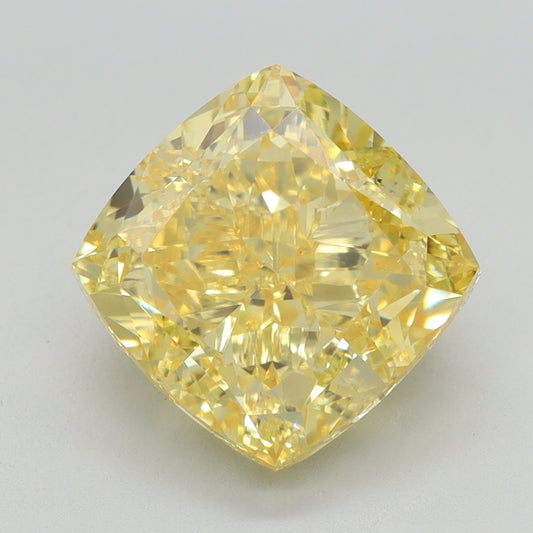 5.02 CT Cushion Diamond YELLOW VS1