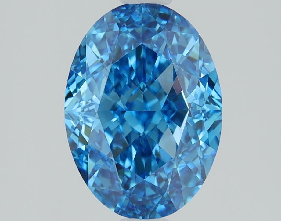 1.55 CT Oval Diamond BLUE VVS2