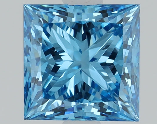 1.02 CT Princess Diamond BLUE VS1