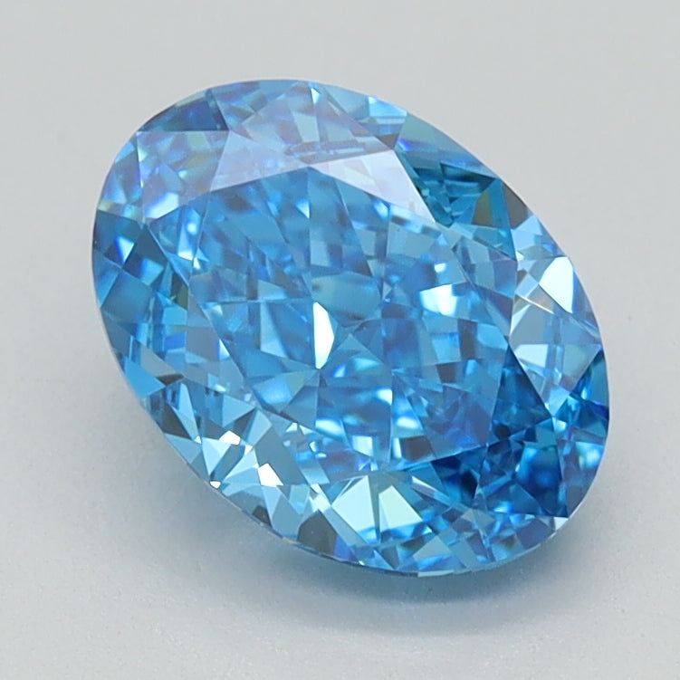 1.5 CT Oval Diamond BLUE VS1
