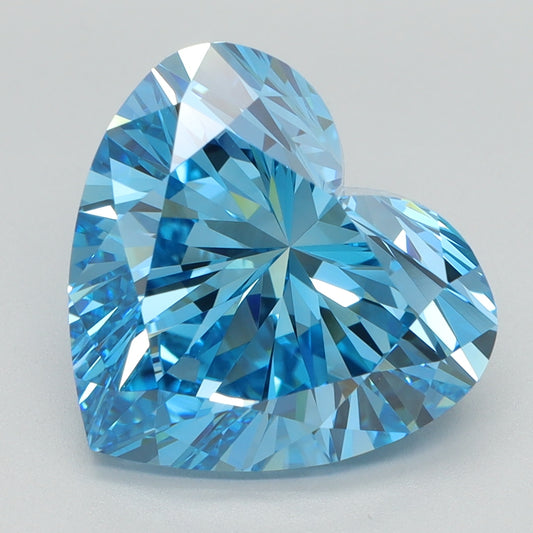5.07 CT Heart Diamond BLUE VVS2