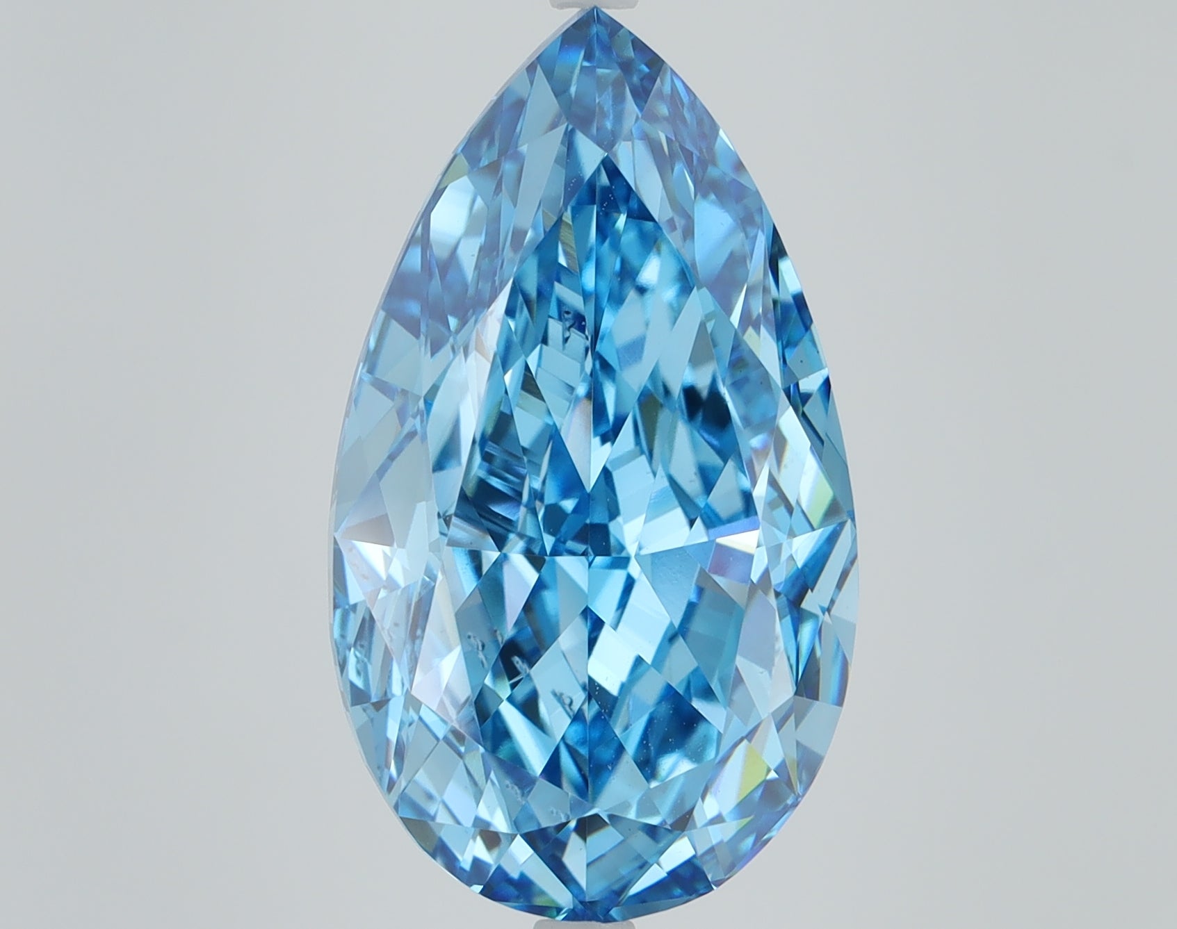 10.01 CT Pear Diamond BLUE VS1