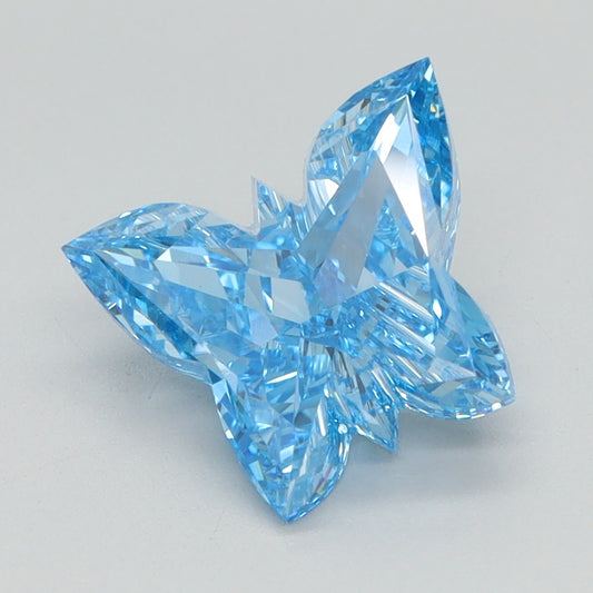 1.71 CT Butterfly Diamond BLUE VVS2