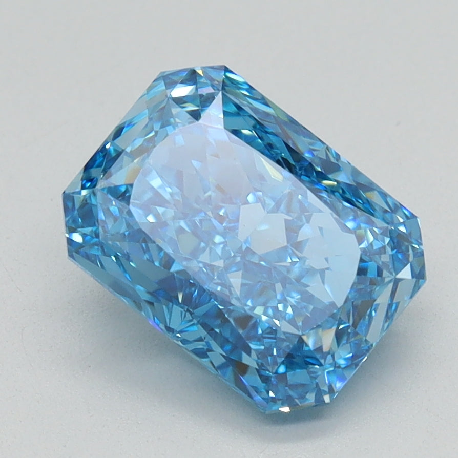 2.03 CT Radiant Diamond BLUE VVS2