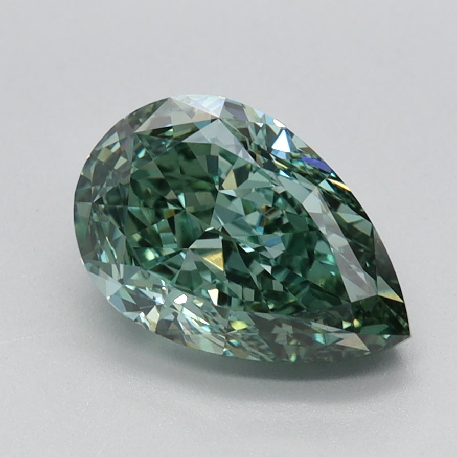 1.74 CT Pear Diamond GREEN VS1