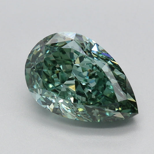 1.74 CT Pear Diamond GREEN VS1