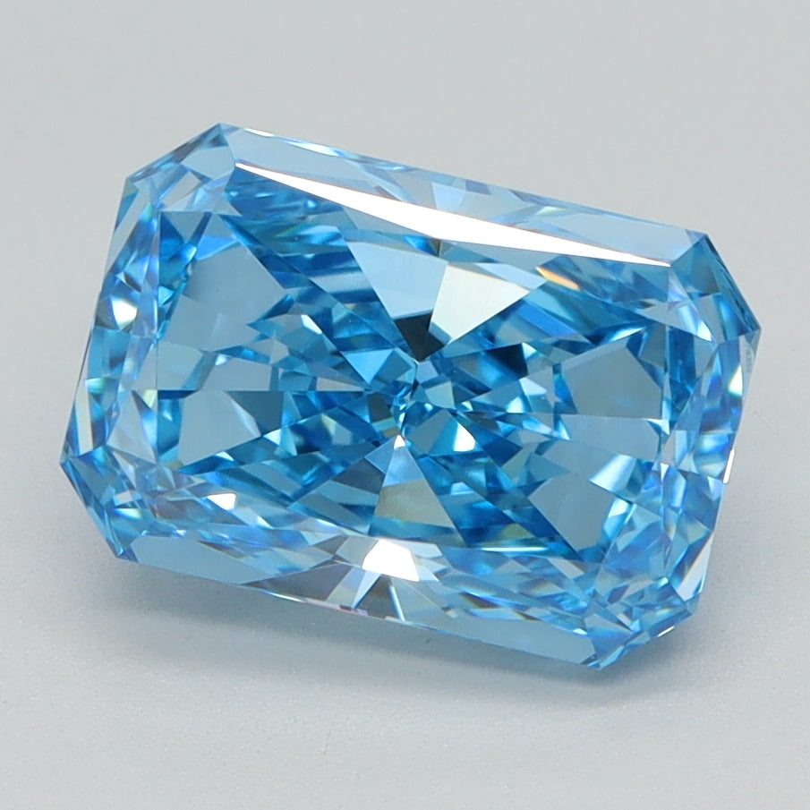 2.09 CT Radiant Diamond BLUE VS1