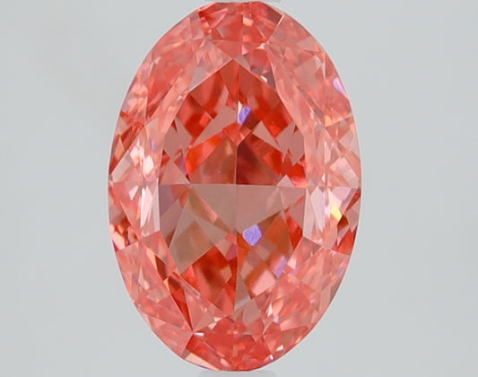 1.74 CT Oval Diamond PINK VVS2