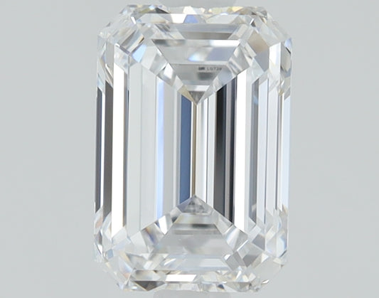 1.05 CT Emerald Diamond D VVS2