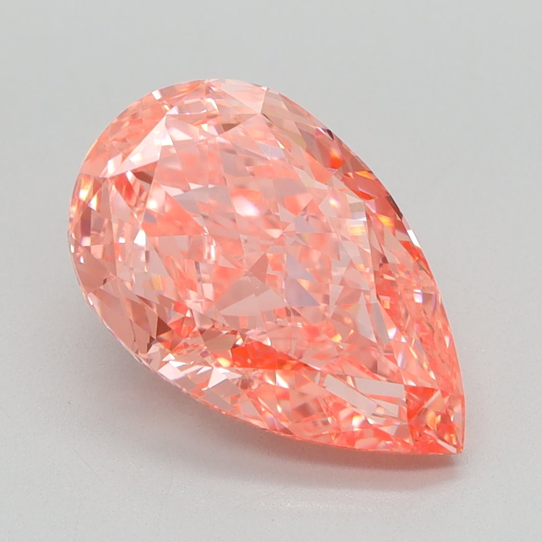 3.03 CT Pear Diamond PINK VVS2
