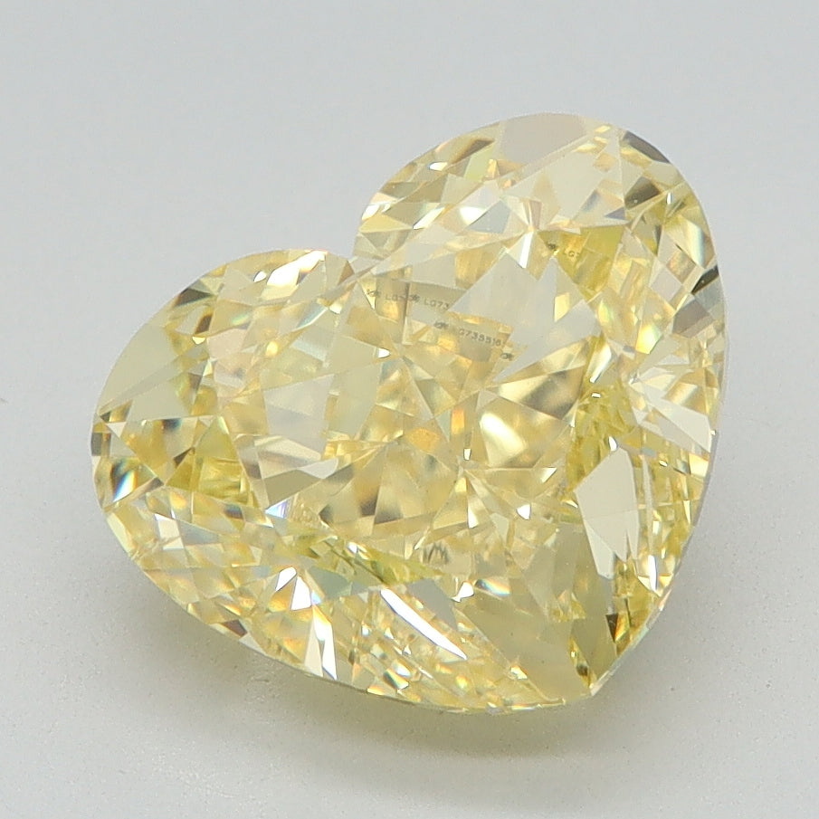 3.03 CT Heart Diamond YELLOW VS2