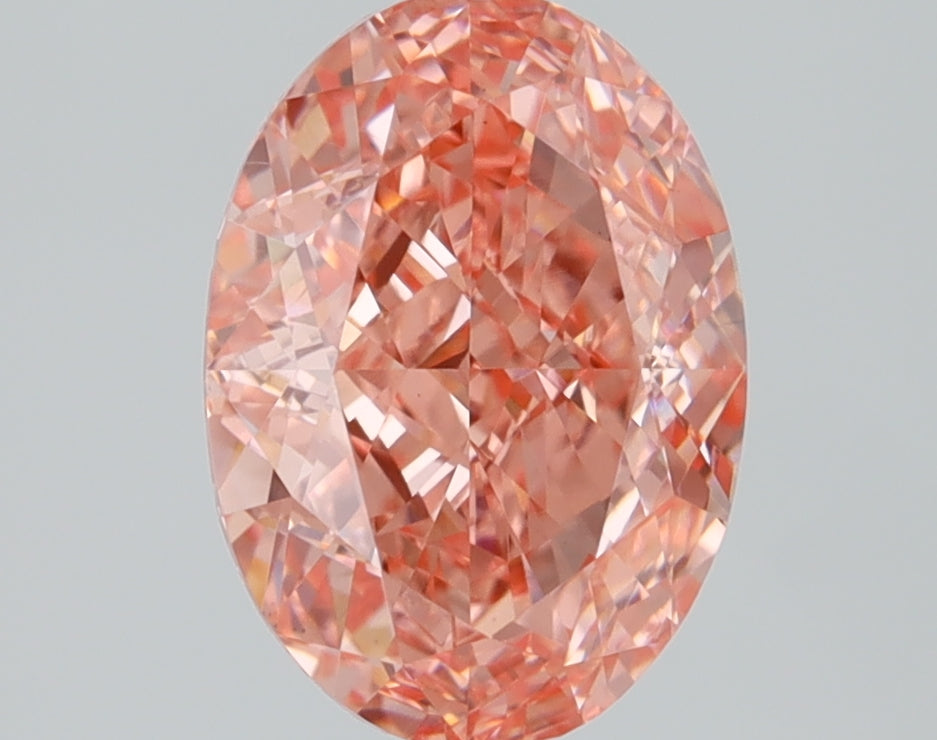 1.64 CT Oval Diamond PINK VVS2