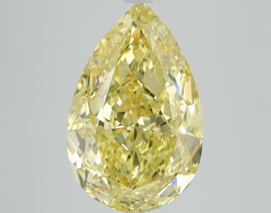 5.05 CT Pear Diamond YELLOW VS1