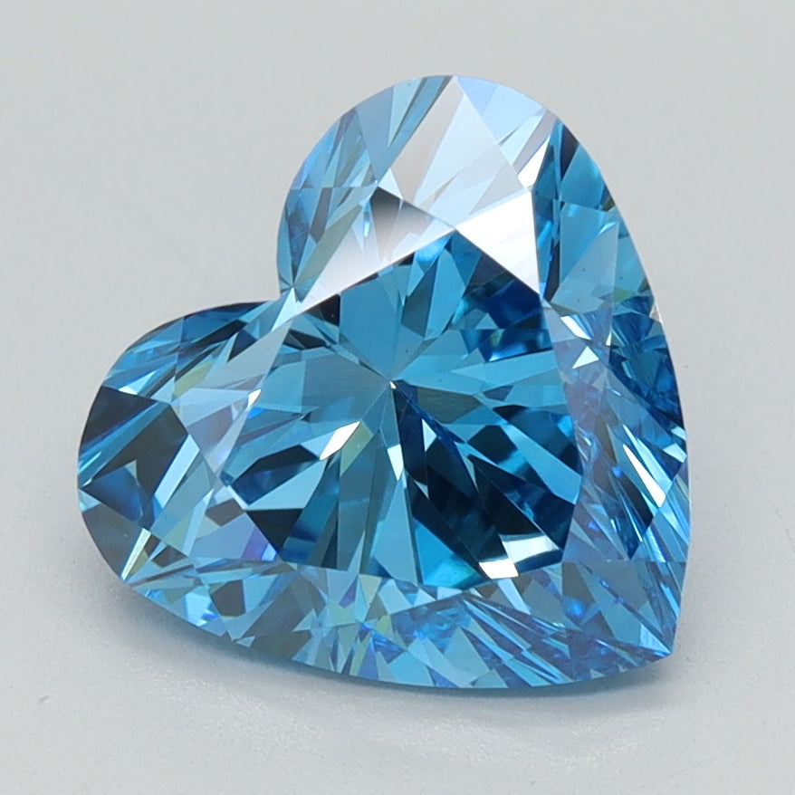 2.05 CT Heart Diamond BLUE VS1