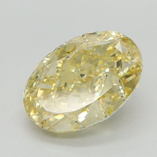 2.07 CT Oval Diamond YELLOW VS1