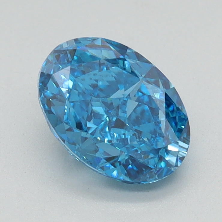 1.09 CT Oval Diamond BLUE VS1