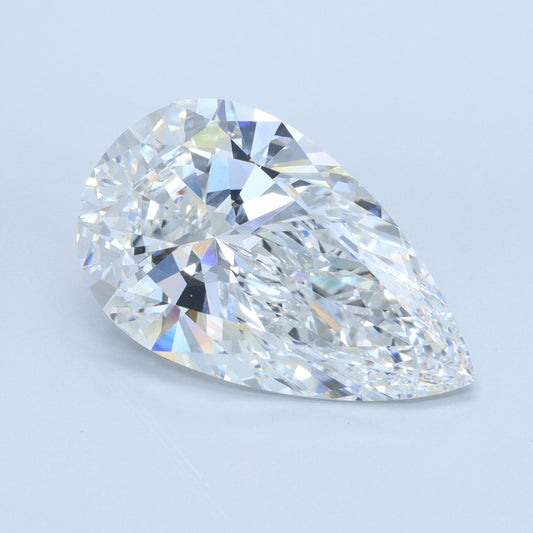 7.09 CT Pear Diamond E VVS2