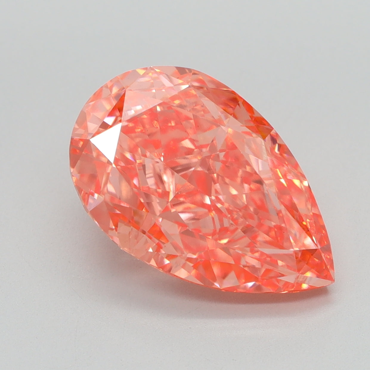 4.11 CT Pear Diamond PINK VS1