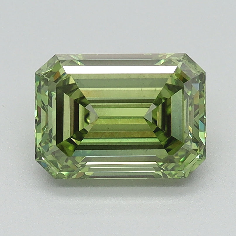 1.55 CT Emerald Diamond GREEN VS1