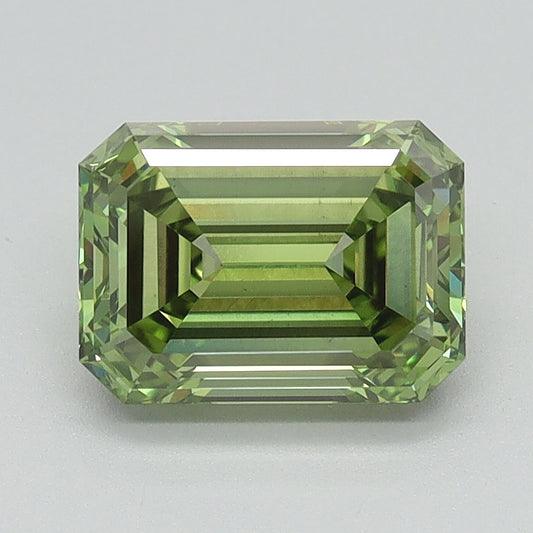 1.55 CT Emerald Diamond GREEN VS1