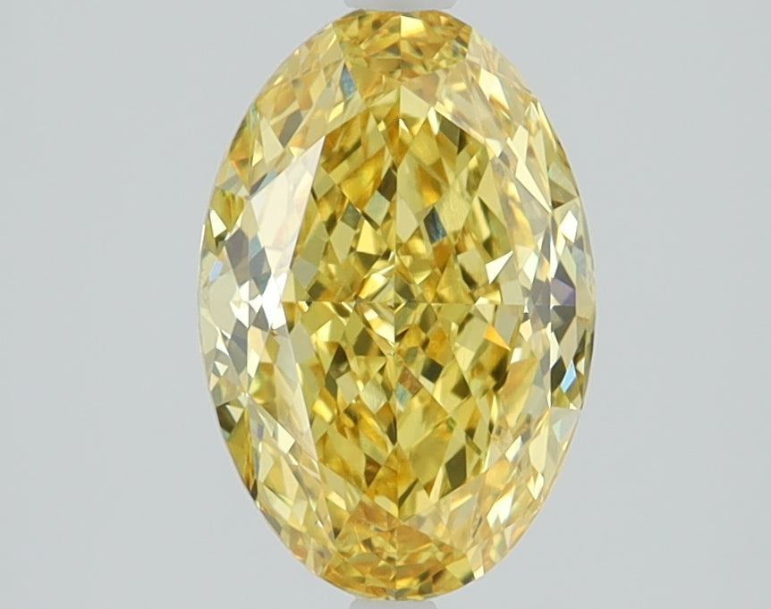 1.52 CT Oval Diamond YELLOW VVS2