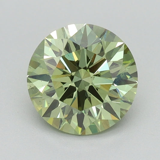 1.31 CT Round Diamond GREEN VS2