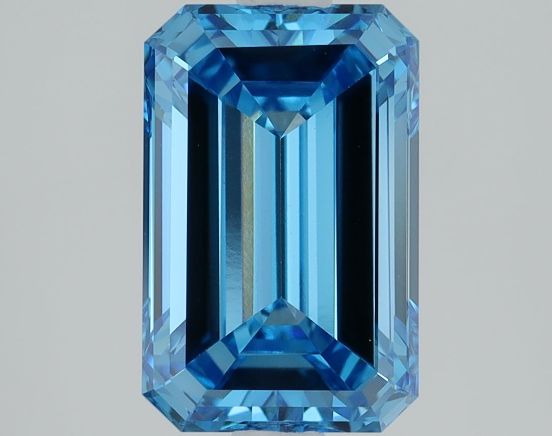 1.5 CT Emerald Diamond BLUE VS1