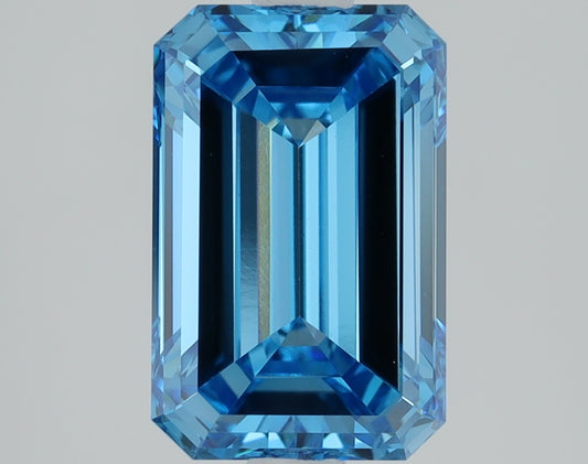 1.5 CT Emerald Diamond BLUE VS1