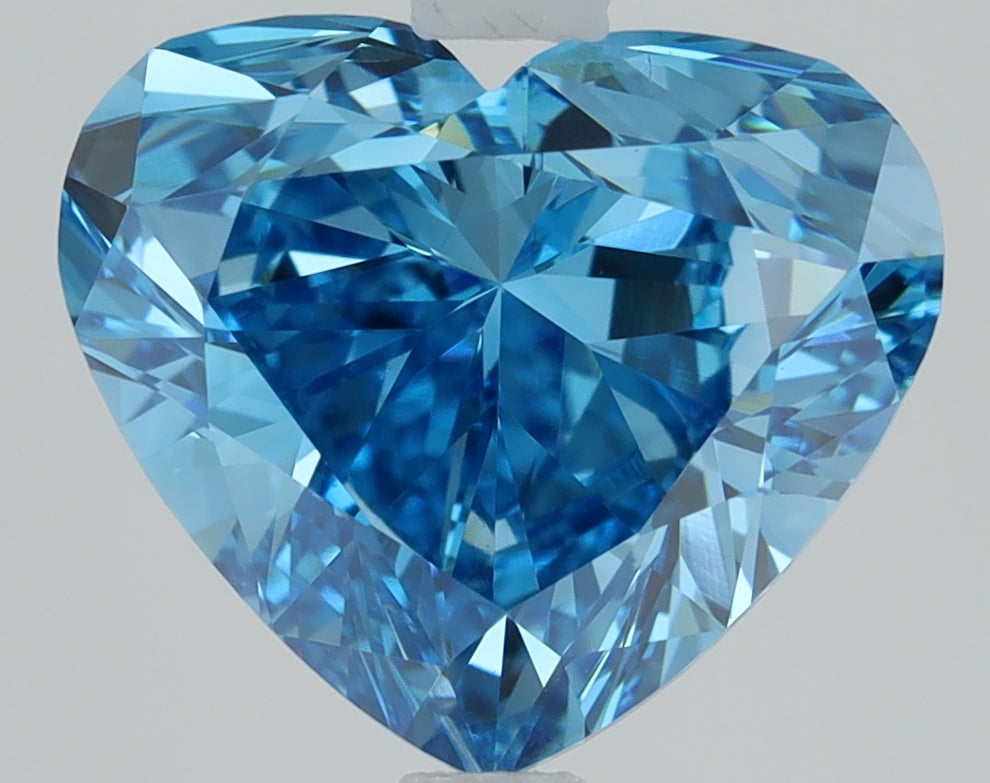 2.02 CT Heart Diamond BLUE VS1