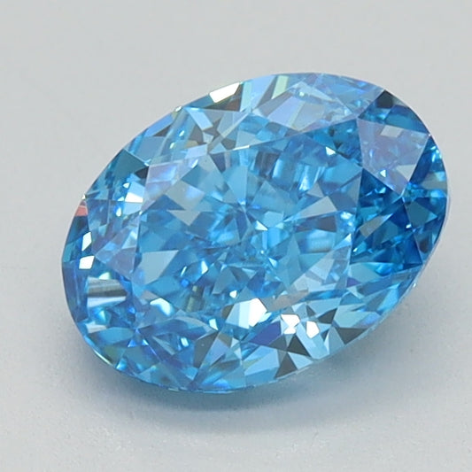 1.03 CT Oval Diamond BLUE VVS2