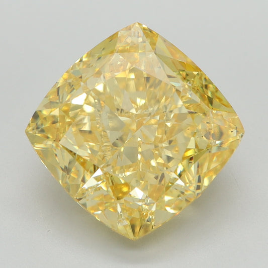 6.03 CT Cushion Diamond YELLOW VS2