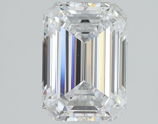 1.05 CT Emerald Diamond D VVS2