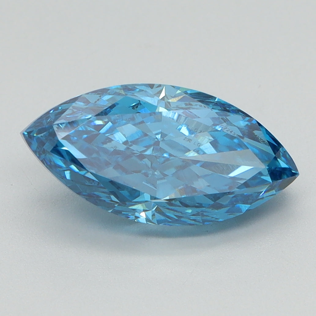 2.1 CT Marquise Diamond BLUE VS1