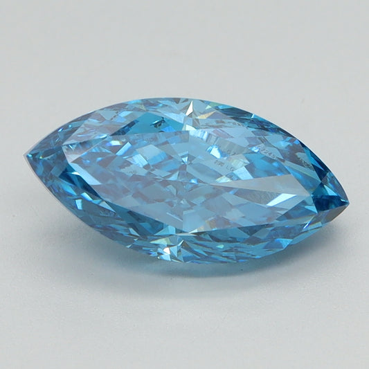 2.1 CT Marquise Diamond BLUE VS1